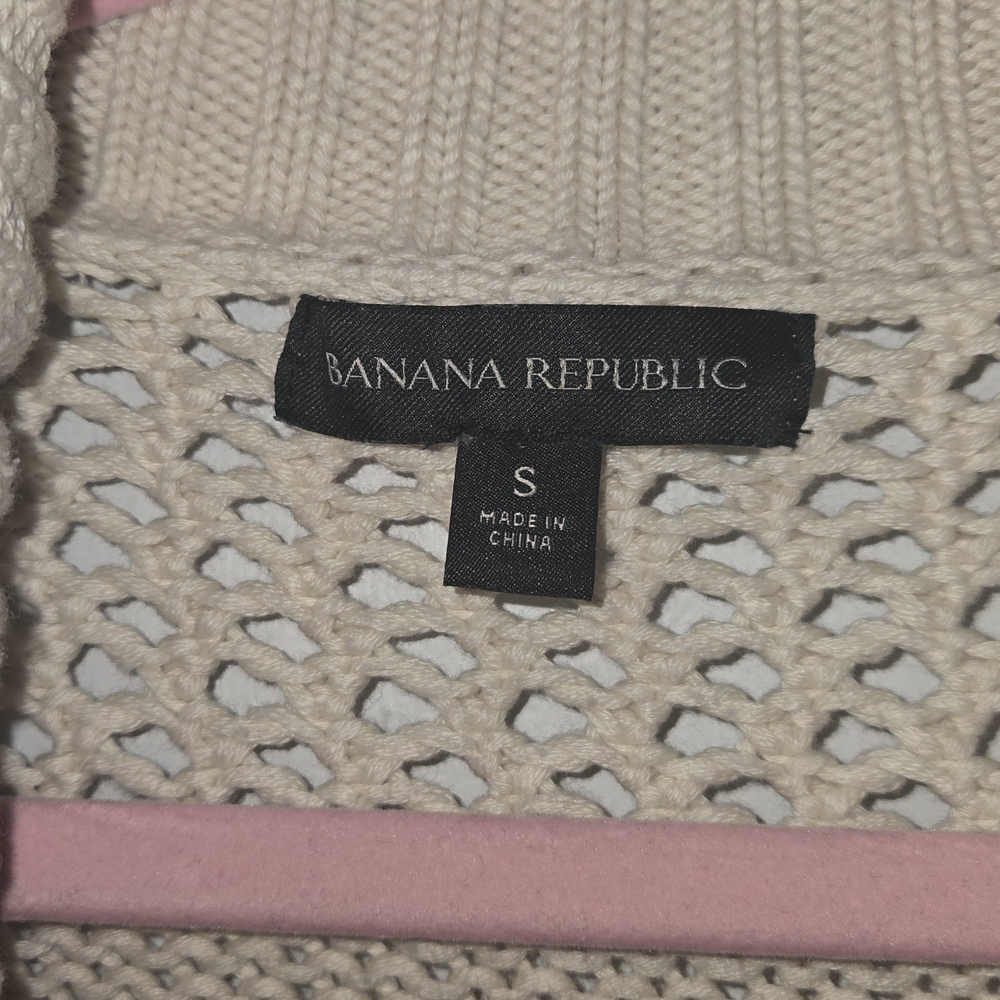 Banana Republic Cream Women's Cardigan - Picture 2 of 4